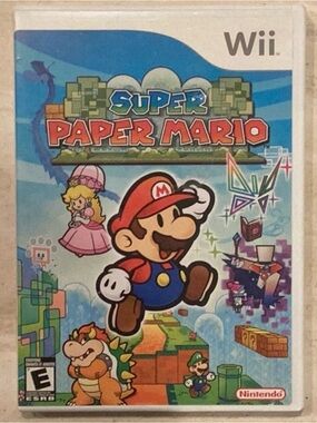 Super Paper Mario Nintendo Wii Game Complete CIB